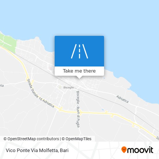 Vico Ponte Via Molfetta map