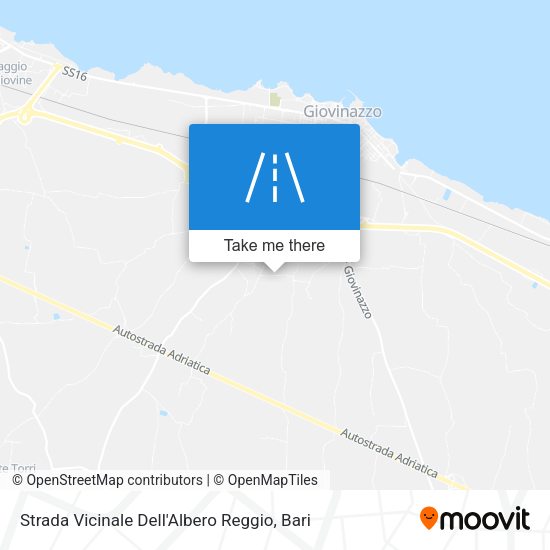 Strada Vicinale Dell'Albero Reggio map