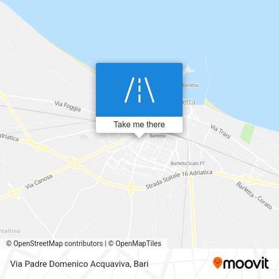 Via Padre Domenico Acquaviva map