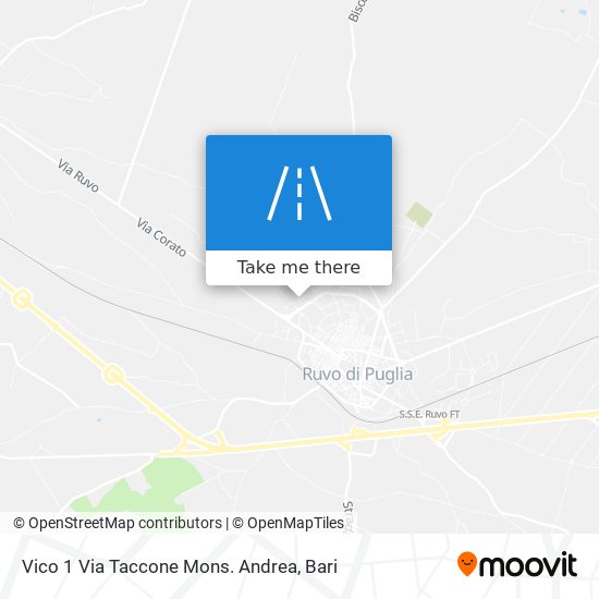 Vico 1 Via Taccone Mons. Andrea map
