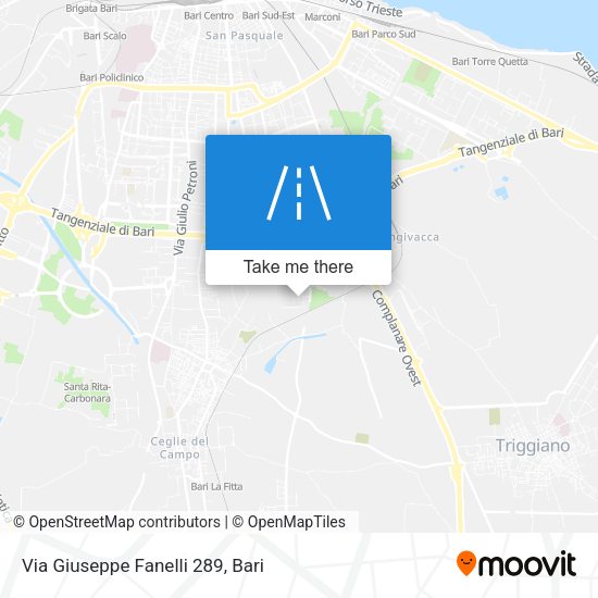 Via Giuseppe Fanelli 289 map
