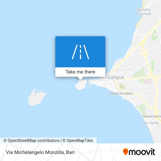 Via Michelangelo Monzilla map