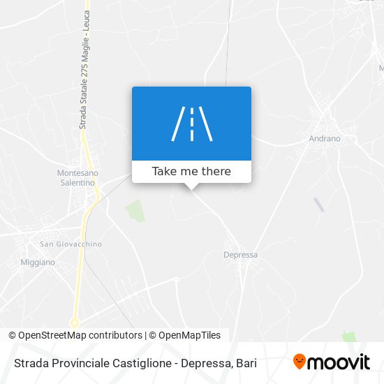 Strada Provinciale Castiglione - Depressa map