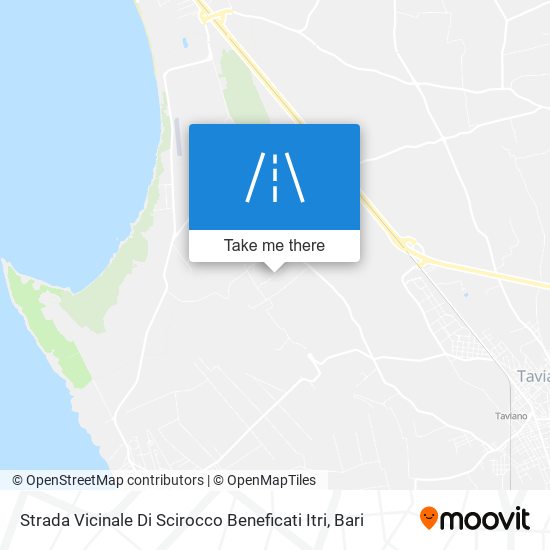 Strada Vicinale Di Scirocco Beneficati Itri map