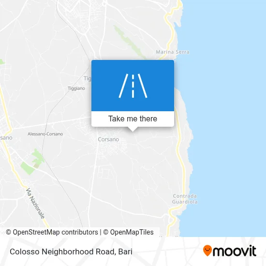 Colosso Neighborhood Road map