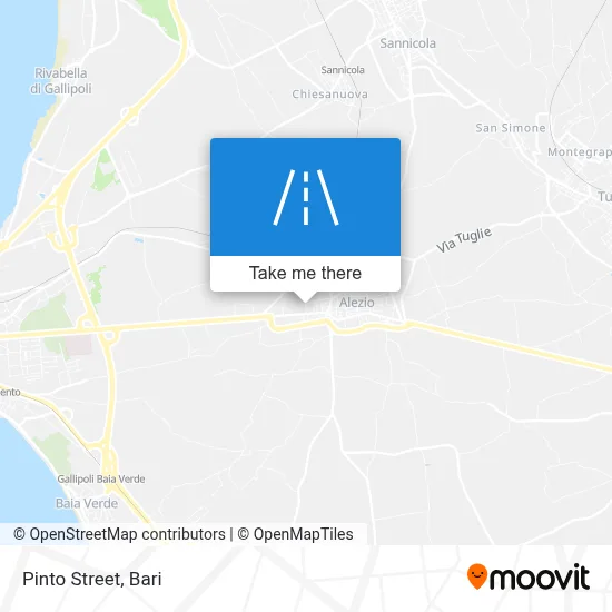 Pinto Street map