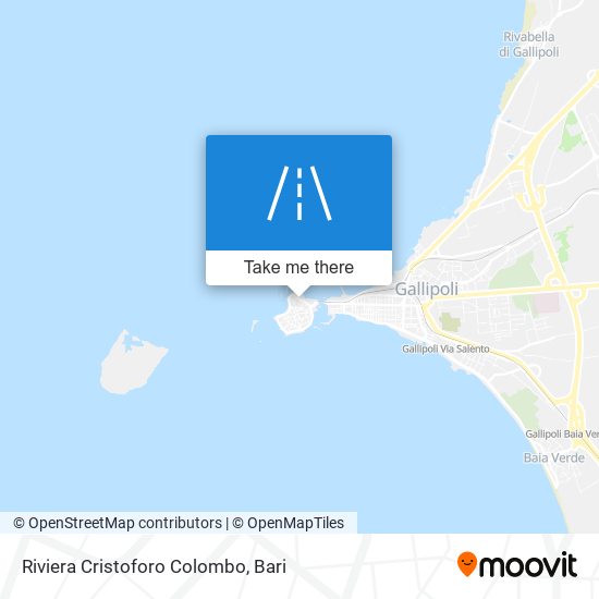 Riviera Cristoforo Colombo map