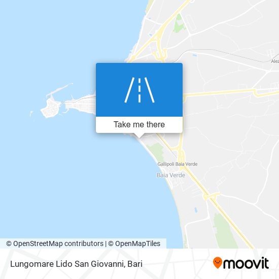 Lungomare Lido San Giovanni map