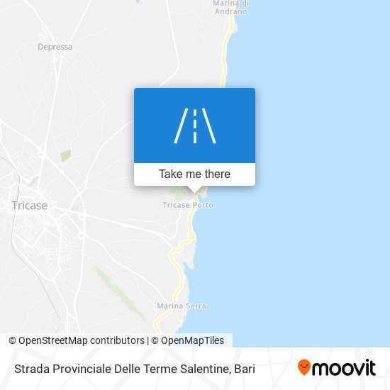 Strada Provinciale Delle Terme Salentine map