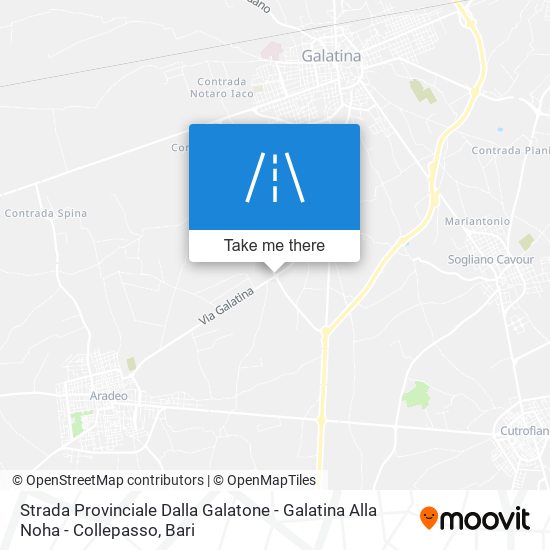 Strada Provinciale Dalla Galatone - Galatina Alla Noha - Collepasso map
