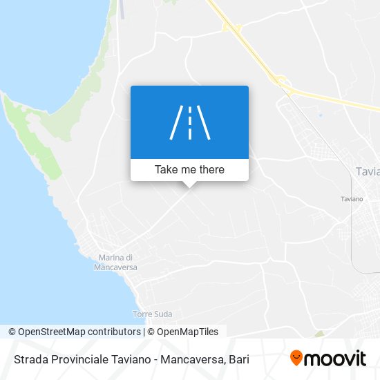 Strada Provinciale Taviano - Mancaversa map
