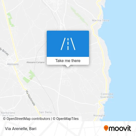 Via Arenelle map