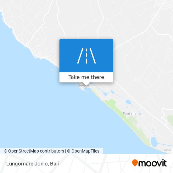 Lungomare Jonio map