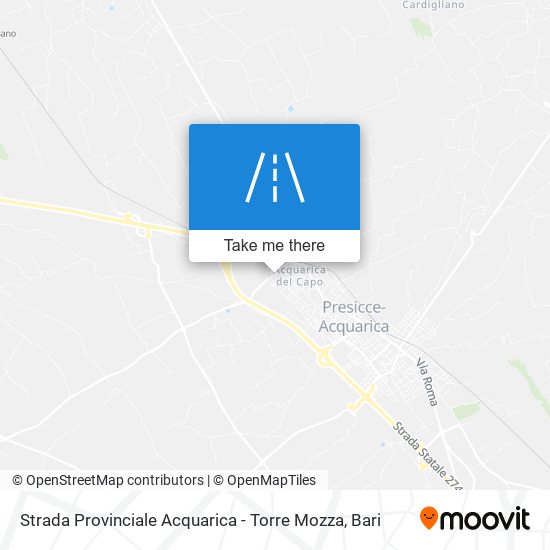 Strada Provinciale Acquarica - Torre Mozza map