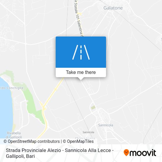 Strada Provinciale Alezio - Sannicola Alla Lecce - Gallipoli map