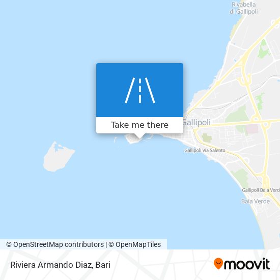 Riviera Armando Diaz map