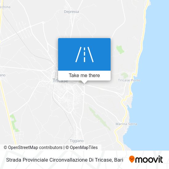 Strada Provinciale Circonvallazione Di Tricase map