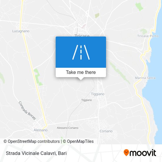 Strada Vicinale Calavrì map