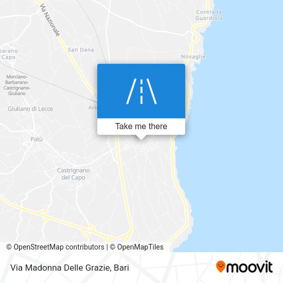 Via Madonna Delle Grazie map