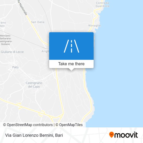Via Gian Lorenzo Bernini map