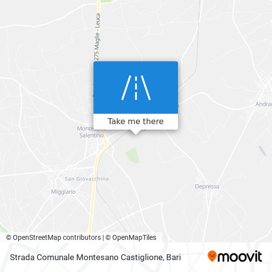 Strada Comunale Montesano Castiglione map