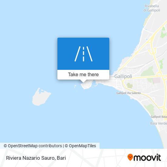 Riviera Nazario Sauro map