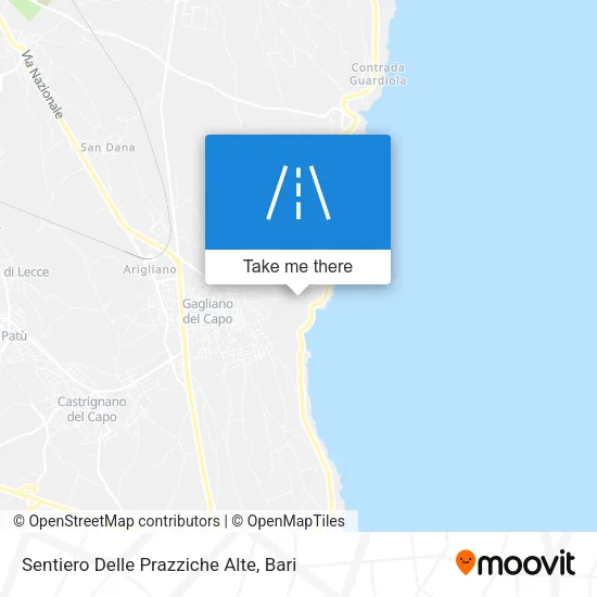 Sentiero Delle Prazziche Alte map