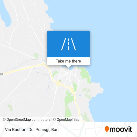 Via Bastioni Dei Pelasgi map