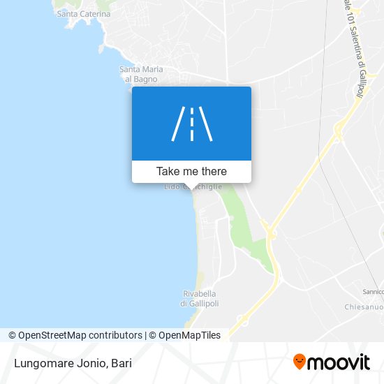 Lungomare Jonio map