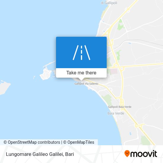 Lungomare Galileo Galilei map