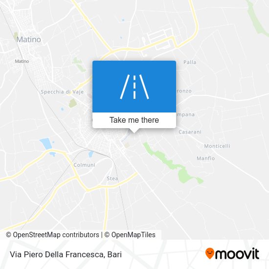 Via Piero Della Francesca map