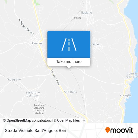 Strada Vicinale Sant'Angelo map