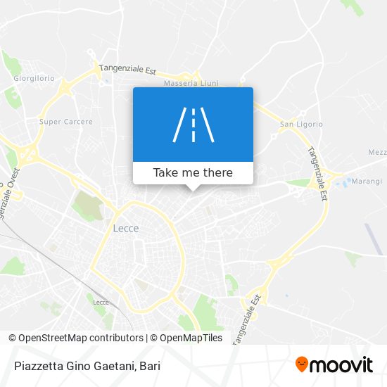 Piazzetta Gino Gaetani map