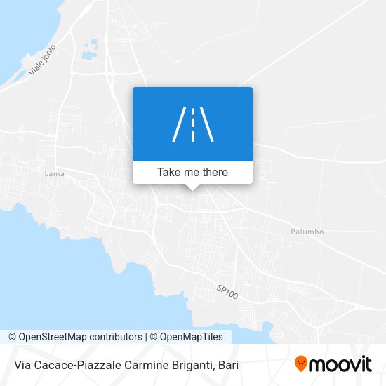 Via Cacace-Piazzale Carmine Briganti map