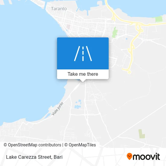 Lake Carezza Street map