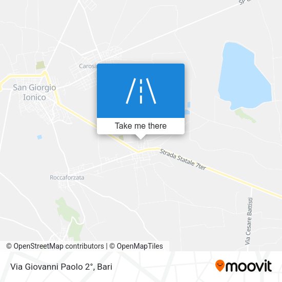 Via Giovanni Paolo 2° map