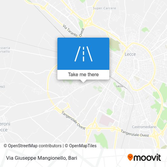 Via Giuseppe Mangionello map