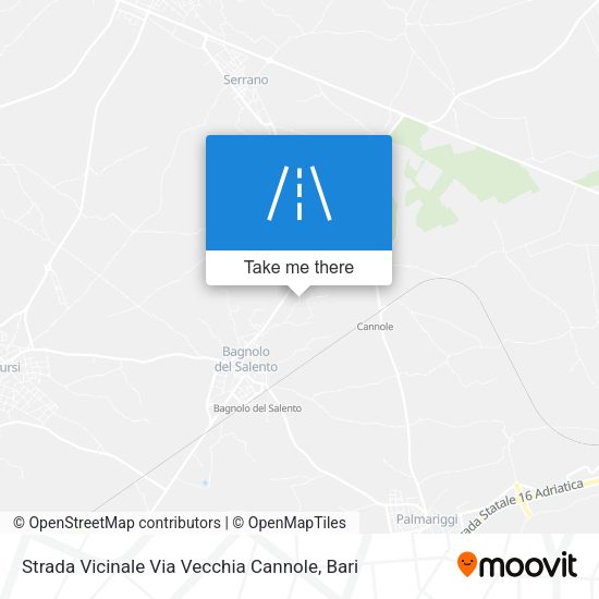 Strada Vicinale Via Vecchia Cannole map
