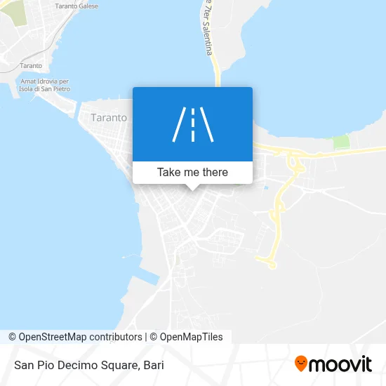 San Pio Decimo Square map