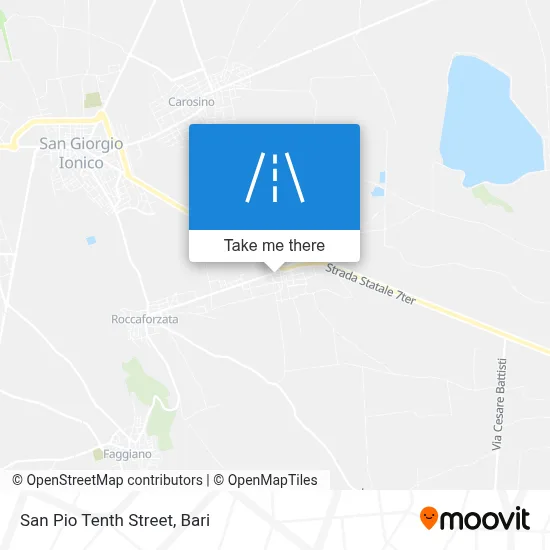 San Pio Tenth Street map