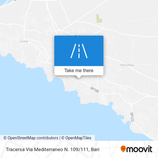 Tracersa Via Mediterraneo N. 109 / 111 map