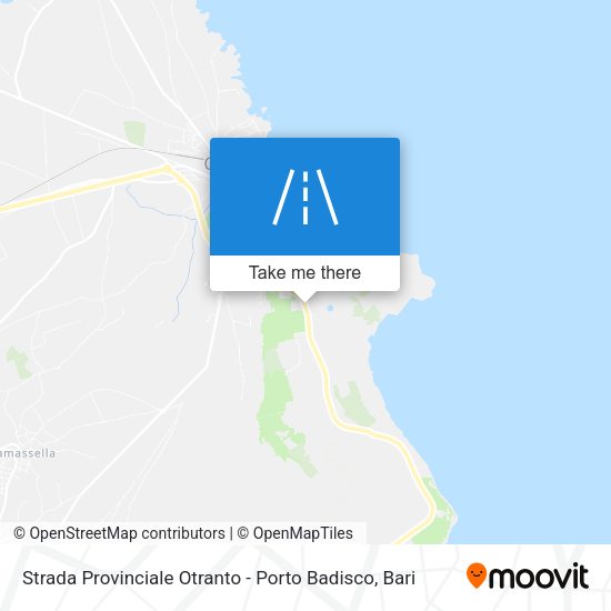 Strada Provinciale Otranto - Porto Badisco map