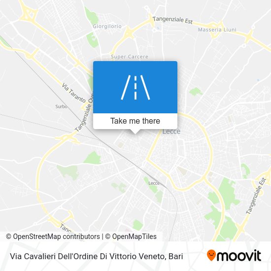 Via Cavalieri Dell'Ordine Di Vittorio Veneto map