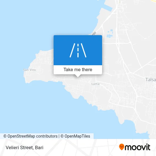 Velieri Street map