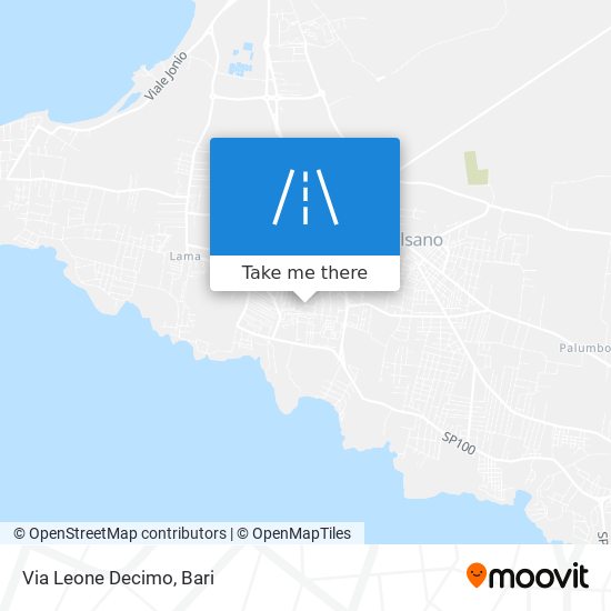 Via Leone Decimo map