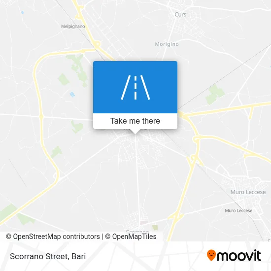 Scorrano Street map
