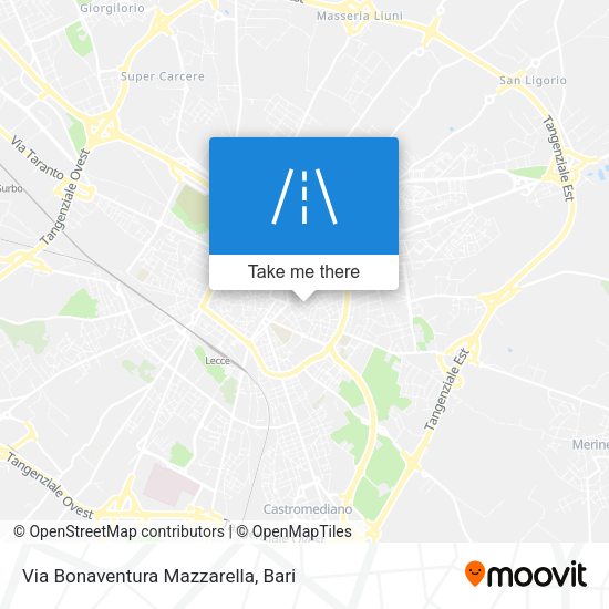Via Bonaventura Mazzarella map
