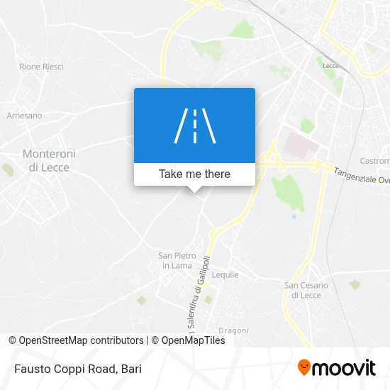 Fausto Coppi Road map