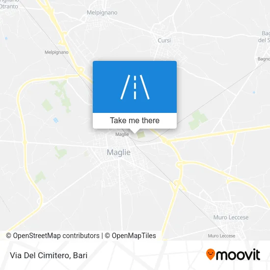 Via Del Cimitero map