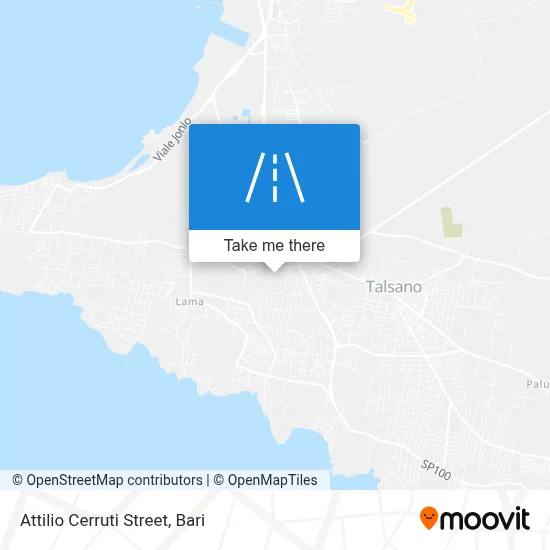 Attilio Cerruti Street map